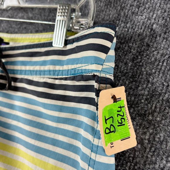 Patagonia Swim Trunks Adult 32 Medium Blue Yellow Board Shorts Bathing Suit Men - Picture 12 of 12